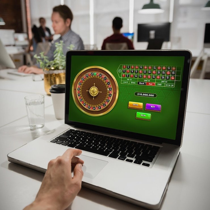Antarmuka platform erek 53 menampilkan berbagai kategori permainan slot, dealer langsung, dan pasar olahraga